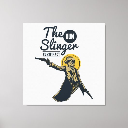 het slinger pistool complot canvas afdruk (Voorkant)