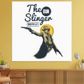 het slinger pistool complot canvas afdruk (Insitu (Woonkamer))