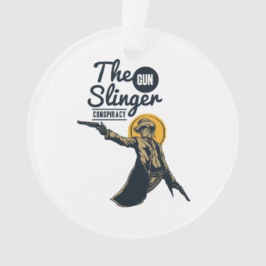 het slinger pistool complot ornament (voorkant)