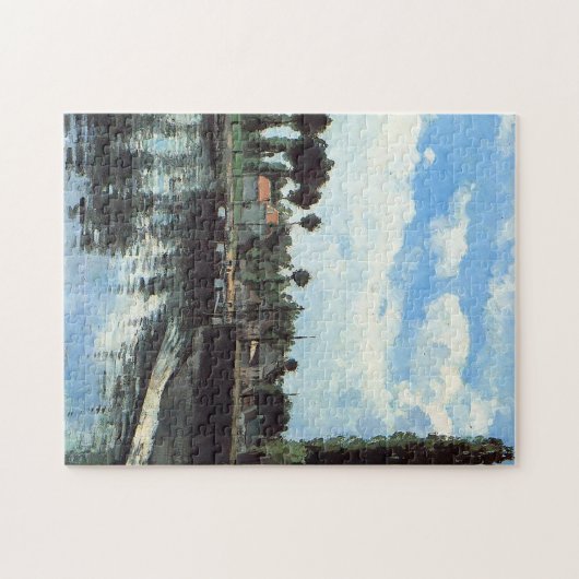 Het slot van Pontoise door Camille Pissarro Legpuzzel (Horizontaal)