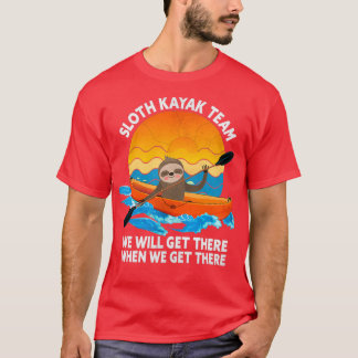 Het Sloth Kayak-team dat we zullen krijgen als we T-shirt