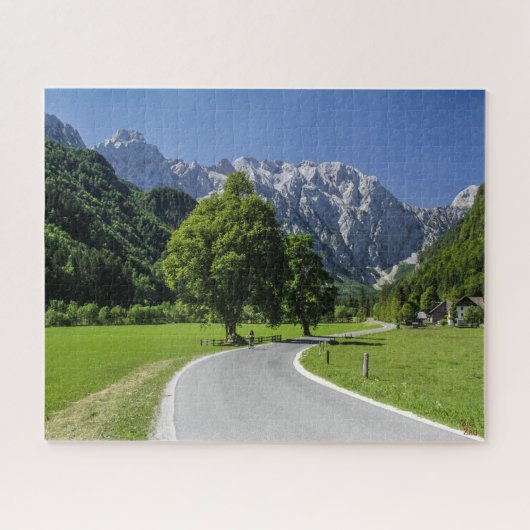Het Sloveense Puzzle-landschap - Logar-vallei Legpuzzel (Horizontaal)