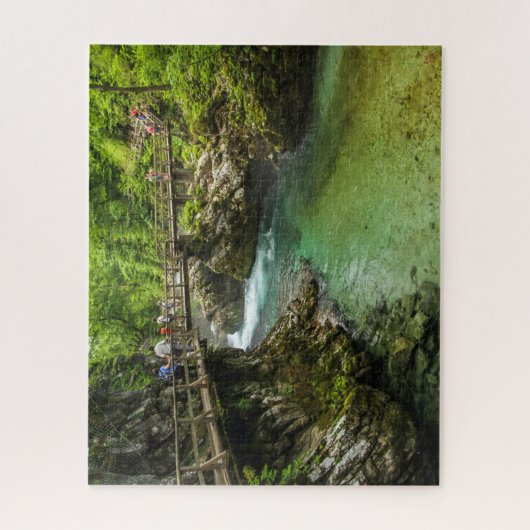 Het Sloveense Puzzle-landschap - Vintgar Gorge Legpuzzel (Verticaal)