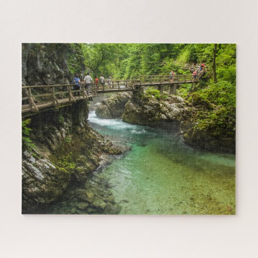 Het Sloveense Puzzle-landschap - Vintgar Gorge Legpuzzel (Horizontaal)
