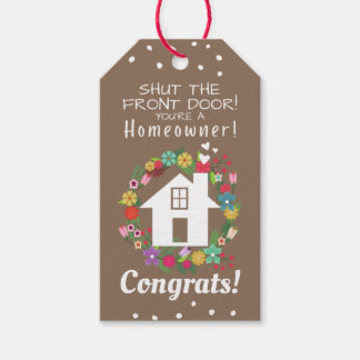 Het sluiten van Gift Label voor Realtors / Dank u Cadeaulabel