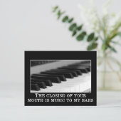 Het sluiten van je mond is de liefste muziek briefkaart (Staand voorkant)
