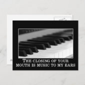 Het sluiten van je mond is de liefste muziek briefkaart (Voorkant / Achterkant)