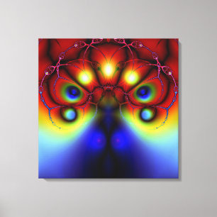 Het sluiten van van het Schaduwen Wrapped Canvas Afdruk