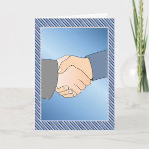 Het sluiten Wenskaart Bedrijfs van de Overeenkomst Kaart