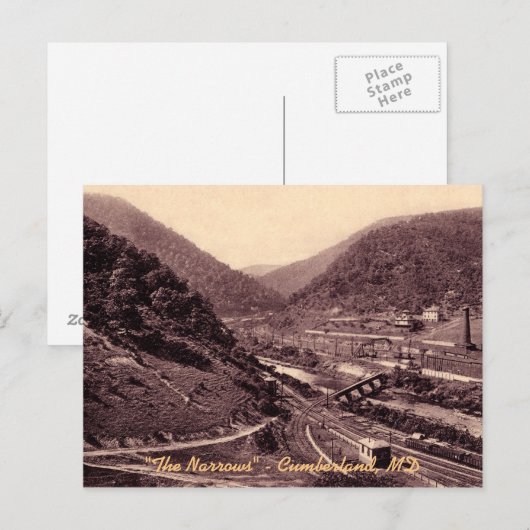 Het smalle  Cumberland Briefkaart (Voorkant / Achterkant)