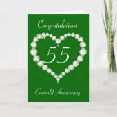 Het Smaragdgroene Jubileum van de Diamant van het Kaart (Voorkant)