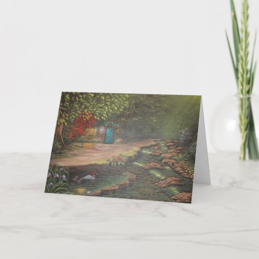 Het smaragdgroene Wenskaart van de Schat Kaart (Voorkant)