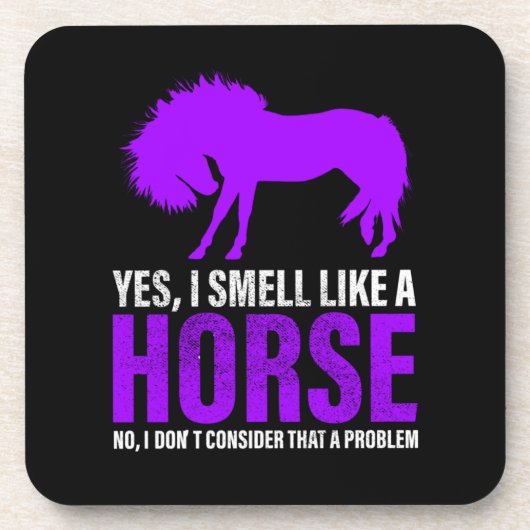 Het smelten als een paard is geen probleem bier onderzetter (Voorkant)