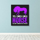 Het smelten als een paard is geen probleem canvas afdruk (Insitu (Houten vloer))