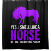 Het smelten als een paard is geen probleem douchegordijn (Voorkant)