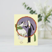 Het smelten van de Rozen Briefkaart (Staand voorkant)