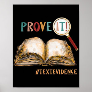 Het sms-bewijs grappige testdagcadeaus voor lerare poster