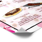 HET SNACK POSTER, 16X20, SAKURA ACHTERGROND POSTER (Hoek)