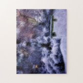 Het sneeuw BosSprookjesland van de Winter Legpuzzel (Verticaal)