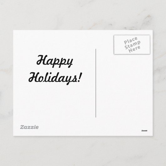 Het sneeuw Briefkaart van Border collie (Achterkant)