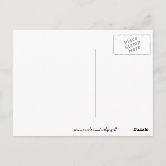 Het sneeuw Briefkaart van het Bos (Achterkant)