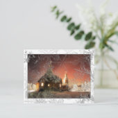 Het sneeuw Briefkaart van Kerstmis (Staand voorkant)