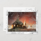 Het sneeuw Briefkaart van Kerstmis (Voorkant / Achterkant)