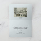 Het sneeuw-Storm - Currier & Ives Feestdagen Kaart (Binnen)