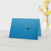 Het sneeuw Wenskaart van de Aigrette Kaart (Gele Bloem)