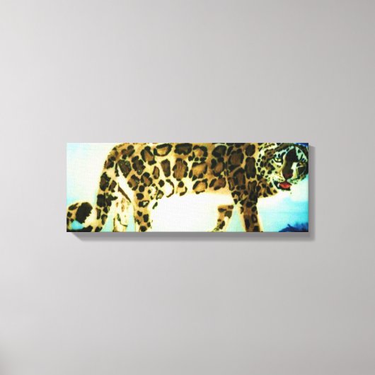 HET SNEEUWE LEOPARD canvas Afdruk (Voorkant)