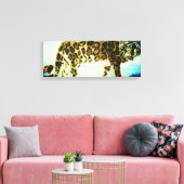HET SNEEUWE LEOPARD canvas Afdruk (Insitu (Woonkamer))