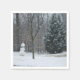 Het Sneeuwmannen Winterlandschap van de Buurman Servet