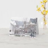 Het sneeuwt in Milford Kaart (Gele Bloem)