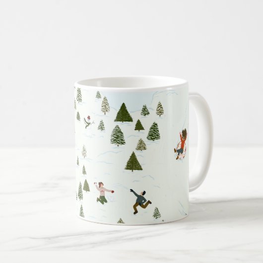 Het sneeuwt! koffiemok (Voorkant rechts)