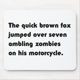 Het Snel Bruine Vos Sprong Over... Pangram T-Shirt Muismat