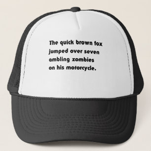 Het Snel Bruine Vos Sprong Over... Pangram T-Shirt Trucker Pet