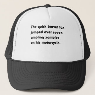 Het Snel Bruine Vos Sprong Over... Pangram T-Shirt Trucker Pet