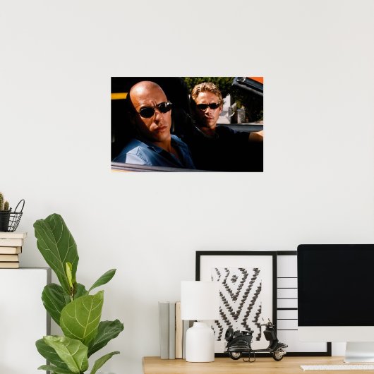 Het snelle en het woedende poster (Thuiskantoor)