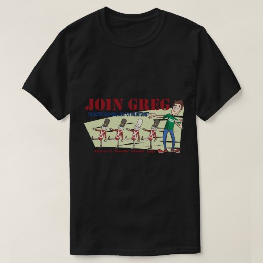 Het snelst groeiende leger op internet t-shirt (Design voorkant)