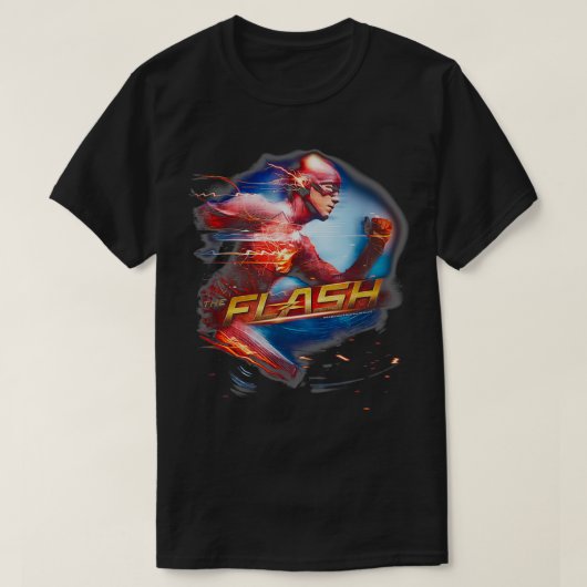 Het snelste Man van de Flash-tv-serie  T-shirt (Design voorkant)