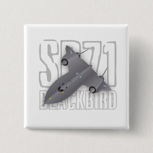 Het snelste supersonische spionagevliegtuig: SR-71 Vierkante Button 5,1 Cm