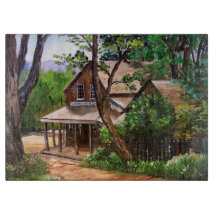 Het snijbord van de Woodside Store Glass