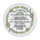 Het snijbord van het bord dat de afgifte oplevert snijplank (Voorkant)