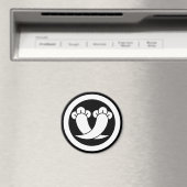 Het snijden kruipt kleppen in cirkel magneet (Insitu (Vaatwasser))