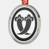 Het snijden kruipt kleppen in cirkel metalen ornament (Links)