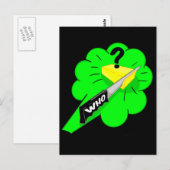 Het snijden van de kaas scheet slang briefkaart (Voorkant / Achterkant)