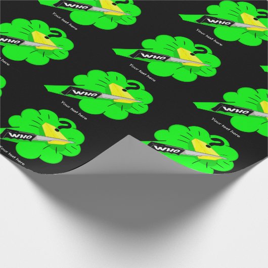 Het snijden van de kaas scheet slang cadeaupapier (Hoek)