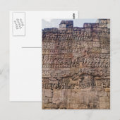 Het Snijden van de muur de Scène van de Kunst, Briefkaart (Voorkant / Achterkant)