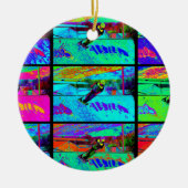 Het snijden van de Ramp - Stunt Scooter Rider Keramisch Ornament (Voorkant)