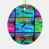 Het snijden van de Ramp - Stunt Scooter Rider Keramisch Ornament (Links)